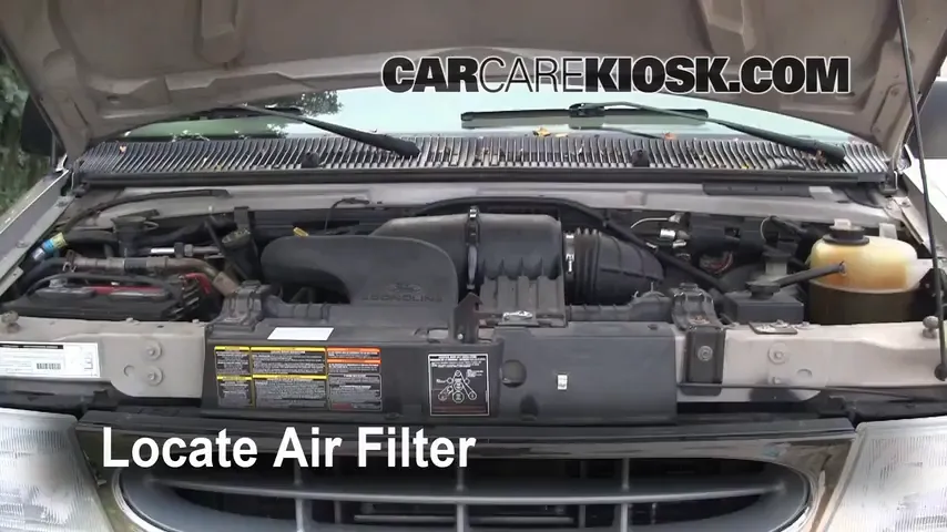 2001 Ford E-150 Econoline Club Wagon XLT 5.4L V8 Air Filter (Engine) Replace